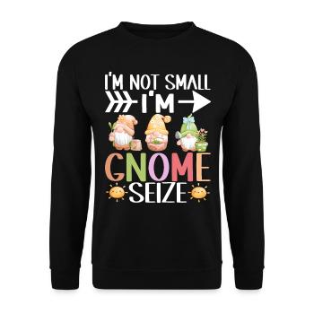 Nains de jardin Jardinage - Sweat-shirt Unisexe - noir - Devant - Alina (178cm) & Michal (187cm)