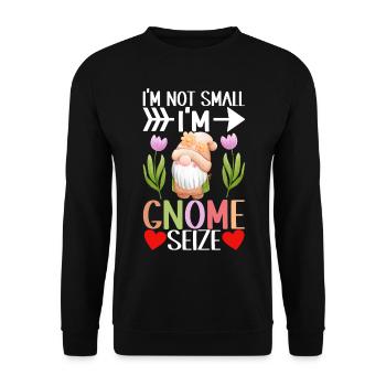 Nains de jardin Jardinage - Sweat-shirt Unisexe - noir - Devant - Alina (178cm) & Michal (187cm)
