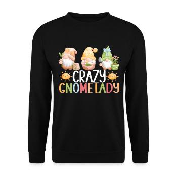 Nains de jardin Jardinage - Sweat-shirt Unisexe - noir - Devant - Alina (178cm) & Michal (187cm)