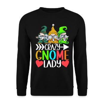 Nains de jardin Jardinage - Sweat-shirt Unisexe - noir - Devant - Alina (178cm) & Michal (187cm)