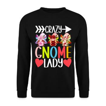 Nains de jardin Jardinage - Sweat-shirt Unisexe - noir - Devant - Alina (178cm) & Michal (187cm)