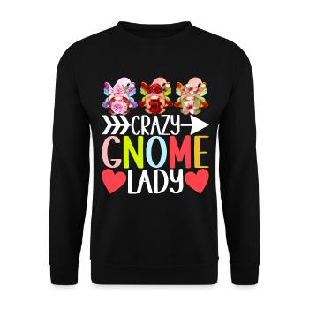 Nains de jardin Jardinage - Sweat-shirt Unisexe - noir - Devant - Alina (178cm) & Michal (187cm)