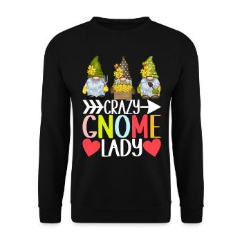 Nains de jardin Jardinage - Sweat-shirt Unisexe - noir - Devant - Alina (178cm) & Michal (187cm)