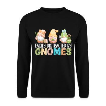 Nains de jardin Jardinage - Sweat-shirt Unisexe - noir - Devant - Alina (178cm) & Michal (187cm)