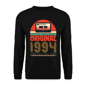 Vintage 1994 Birthday Gift. Retro 1994. - Unisex Sweatshirt - black - Front - Alina (178cm) & Michal (187cm)