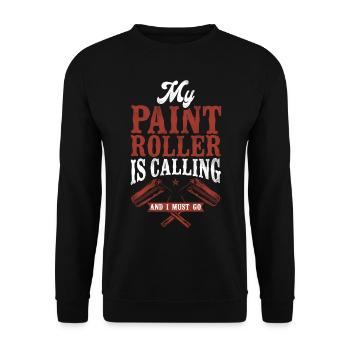 House Painter Decorator My Paint - Unisex Pullover - Schwarz - Vorne - Alina (178cm) & Michal (187cm)