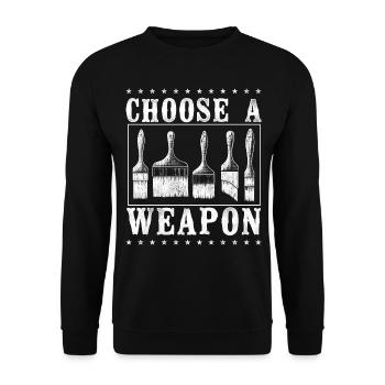 House Painter Decorator Paint - Unisex Pullover - Schwarz - Vorne - Alina (178cm) & Michal (187cm)