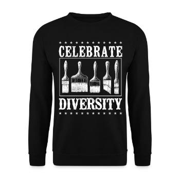 House Painter Decorator Paint - Unisex Pullover - Schwarz - Vorne - Alina (178cm) & Michal (187cm)