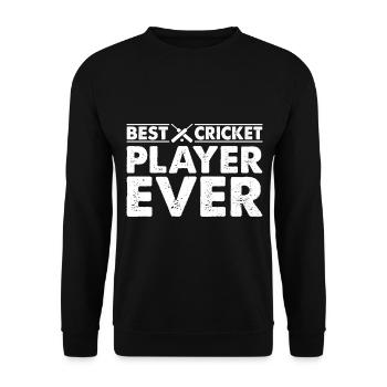 Best Cricket Player Ever - Cricket Game Cricket Pl - Unisex Sweatshirt - black - Front - Alina (178cm) & Michal (187cm)