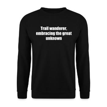 Randonnée - Trail wanderer, embrassant le grand - Sweat-shirt Unisexe - noir - Devant - Alina (178cm) & Michal (187cm)