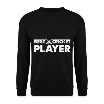 Meilleur joueur de cricket - Jeu de cricket Joueur de cricket - Sweat-shirt Unisexe - noir - Devant - Alina (178cm) & Michal (187cm)