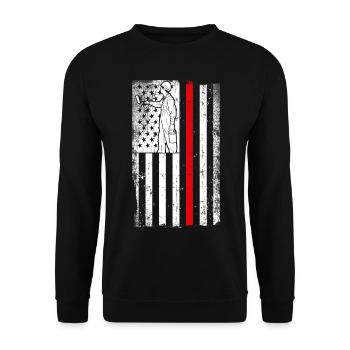 House Painter Decorator American - Unisex Sweatshirt - black - Front - Alina (178cm) & Michal (187cm)