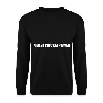 #BESTCRICKETPLAYER - Cricketing Best Cricket Playe - Unisex Pullover - Schwarz - Vorne - Alina (178cm) & Michal (187cm)