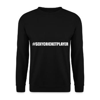 #SEXYCRICKETPLAYER - Cricketing Best Cricket Playe - Unisex Pullover - Schwarz - Vorne - Alina (178cm) & Michal (187cm)