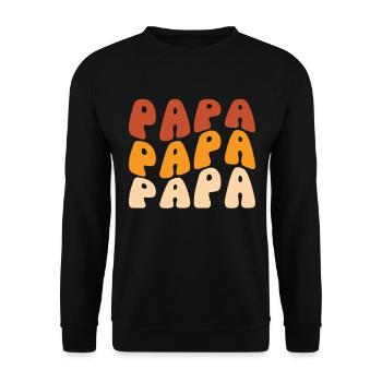 Vintage Dad - Unisex Sweatshirt - black - Front - Alina (178cm) & Michal (187cm)