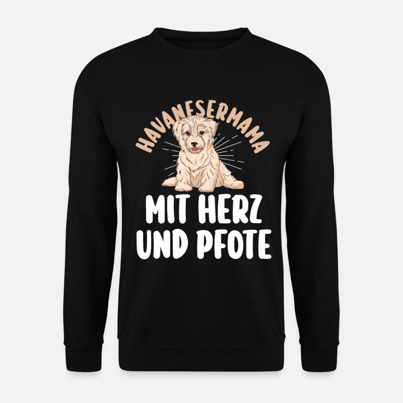 Hund Havaneser - Unisex Pullover - Schwarz