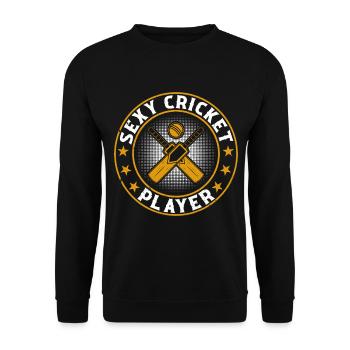 Jeu de cricket - Joueur de cricket sexy - Sweat-shirt Unisexe - noir - Devant - Alina (178cm) & Michal (187cm)