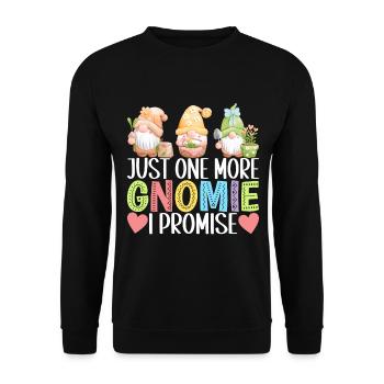 Nains de jardin Jardinage - Sweat-shirt Unisexe - noir - Devant - Alina (178cm) & Michal (187cm)
