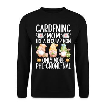 Nains de jardin Jardinage - Sweat-shirt Unisexe - noir - Devant - Alina (178cm) & Michal (187cm)
