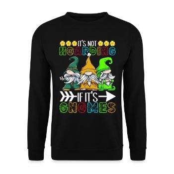 Nains de jardin Jardinage - Sweat-shirt Unisexe - noir - Devant - Alina (178cm) & Michal (187cm)