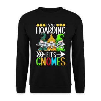 Nains de jardin Jardinage - Sweat-shirt Unisexe - noir - Devant - Alina (178cm) & Michal (187cm)