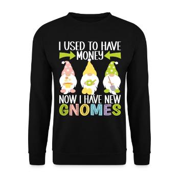 Nains de jardin Jardinage - Sweat-shirt Unisexe - noir - Devant - Alina (178cm) & Michal (187cm)