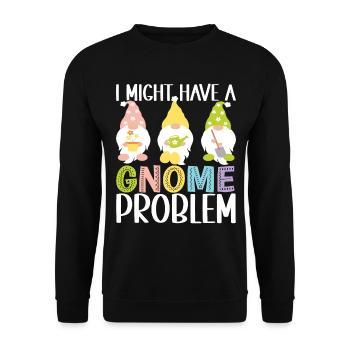 Nains de jardin Jardinage - Sweat-shirt Unisexe - noir - Devant - Alina (178cm) & Michal (187cm)