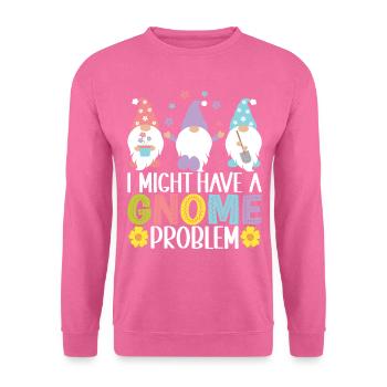 Gartenzwerge Gartenarbeit - Unisex Pullover - Pink - Vorne