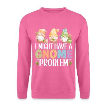 Gartenzwerge Gartenarbeit - Unisex Pullover - Pink - Vorne