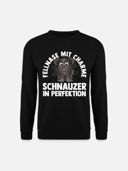 Hund Schnauzer Riesenschnauzer - Unisex Pullover - Schwarz