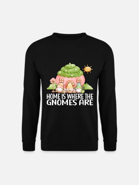 Gartenzwerge Gartenarbeit - Unisex Pullover - Schwarz