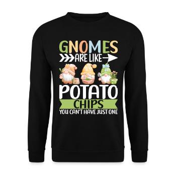 Nains de jardin Jardinage - Sweat-shirt Unisexe - noir - Devant - Alina (178cm) & Michal (187cm)