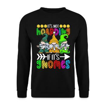 Nains de jardin Jardinage - Sweat-shirt Unisexe - noir - Devant - Alina (178cm) & Michal (187cm)