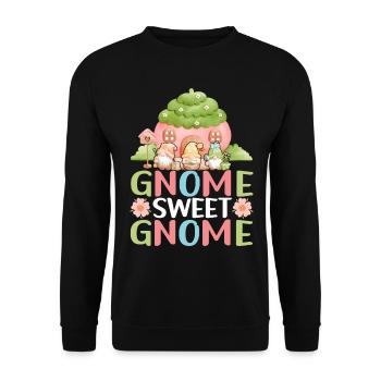 Nains de jardin Jardinage - Sweat-shirt Unisexe - noir - Devant - Alina (178cm) & Michal (187cm)