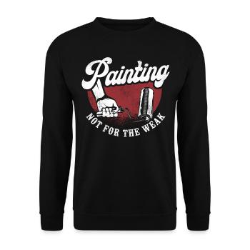 House Painter Decorator Painting - Unisex Sweatshirt - black - Front - Alina (178cm) & Michal (187cm)