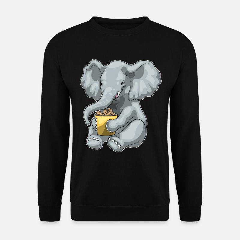 Elephant Peanuts - Unisex Sweatshirt - black