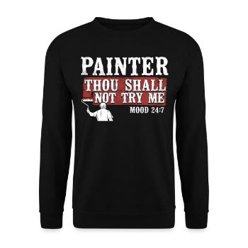 Bible des peintres en bâtiment et décorateurs - Sweat-shirt Unisexe - noir - Devant - Alina (178cm) & Michal (187cm)