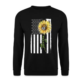 Peintre en bâtiment Décorateur Américain - Sweat-shirt Unisexe - noir - Devant - Alina (178cm) & Michal (187cm)