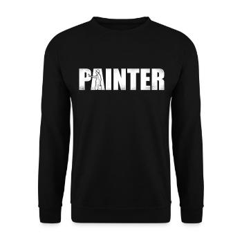 House Painter Decorator Painter - Unisex Pullover - Schwarz - Vorne - Alina (178cm) & Michal (187cm)