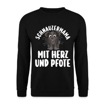 Schnauzer géant Schnauzer chien - Sweat-shirt Unisexe - noir - Devant - Alina (178cm) & Michal (187cm)