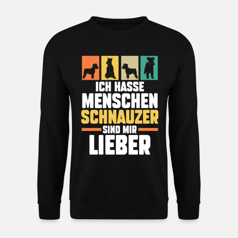 Schnauzer géant Schnauzer chien - Sweat-shirt Unisexe - noir