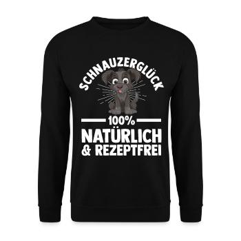 Schnauzer géant Schnauzer chien - Sweat-shirt Unisexe - noir - Devant - Alina (178cm) & Michal (187cm)
