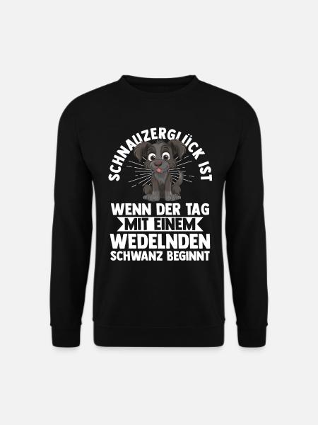 Riesenschnauzer Hund Schnauzer - Unisex Pullover - Schwarz