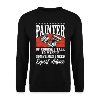 House Painter Decorator Painter Of - Unisex Sweatshirt - black - Front - Alina (178cm) & Michal (187cm)