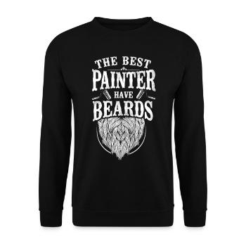 House Painter Decorator Beard The - Unisex Pullover - Schwarz - Vorne - Alina (178cm) & Michal (187cm)