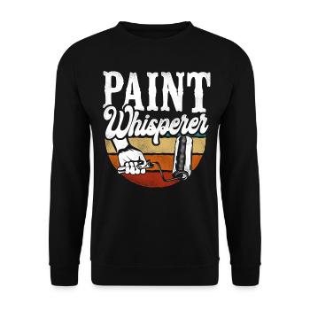 House Painter Decorator The Paint - Unisex Pullover - Schwarz - Vorne - Alina (178cm) & Michal (187cm)