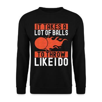 Ballon chasseur Ballon chasseur - Sweat-shirt Unisexe - noir - Devant - Alina (178cm) & Michal (187cm)