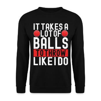 Ballon chasseur Ballon chasseur - Sweat-shirt Unisexe - noir - Devant - Alina (178cm) & Michal (187cm)