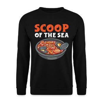 Cioppino Lover Foodie Nourriture Mer Américaine - Sweat-shirt Unisexe - noir - Devant - Alina (178cm) & Michal (187cm)