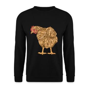 Chicken Poultry Poultry Farm Bird Eggs Organic - Unisex Sweatshirt - black - Front - Alina (178cm) & Michal (187cm)